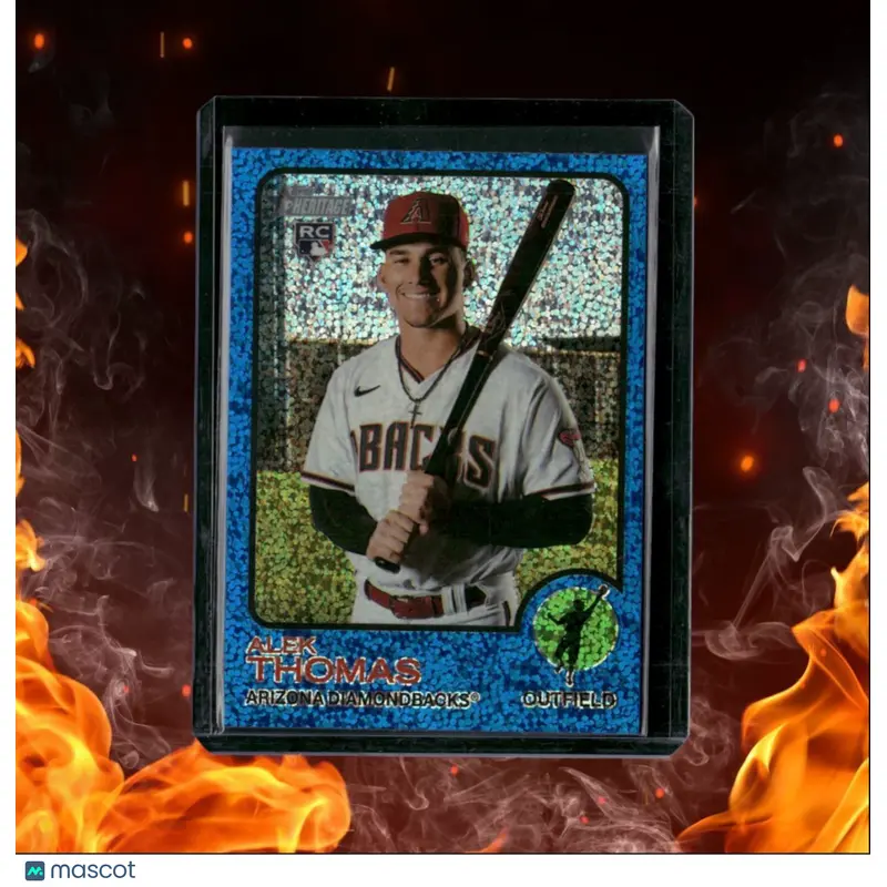 2022 Topps Heritage Alek Thomas Blue Speckle Rookie #597