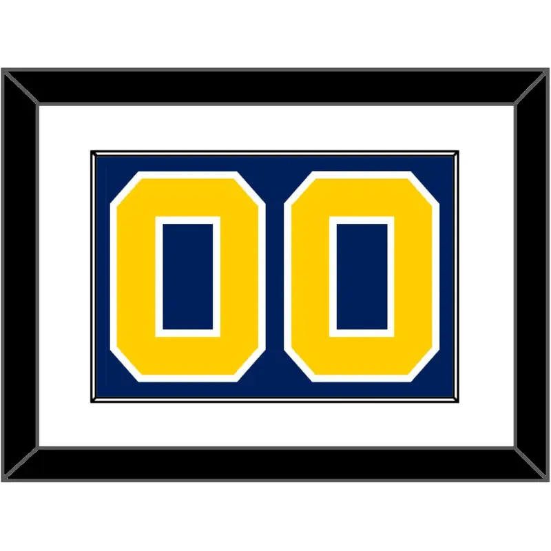 Navy Basketball Number - Road Blue (1983-1987) - Single Mat 1