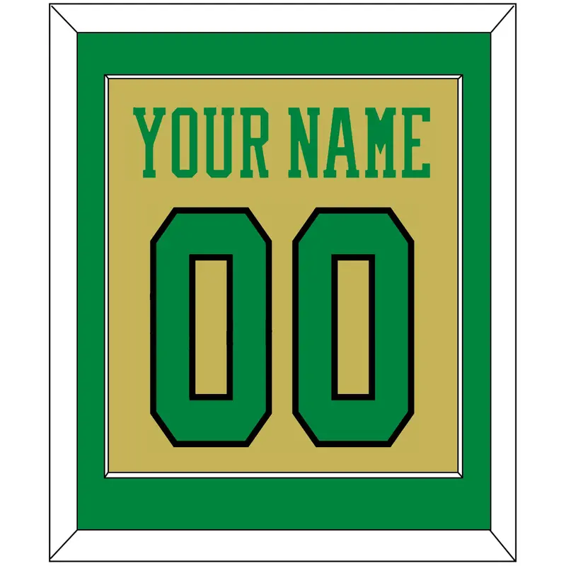 Notre Dame Basketball Name & Number - Alternate Gold (2014-2015) - Single Mat 2