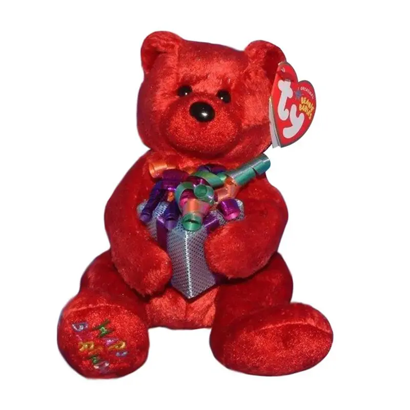 Happy Birthday the Bear (Red w/ Gift)