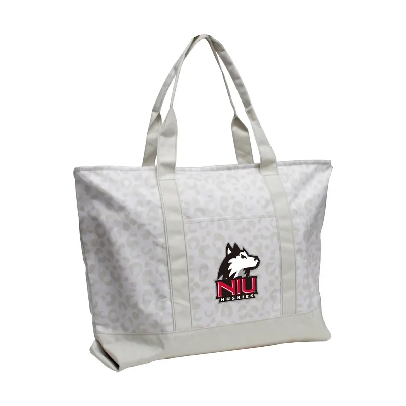 Northern Illinois Leopard Pattern Tote