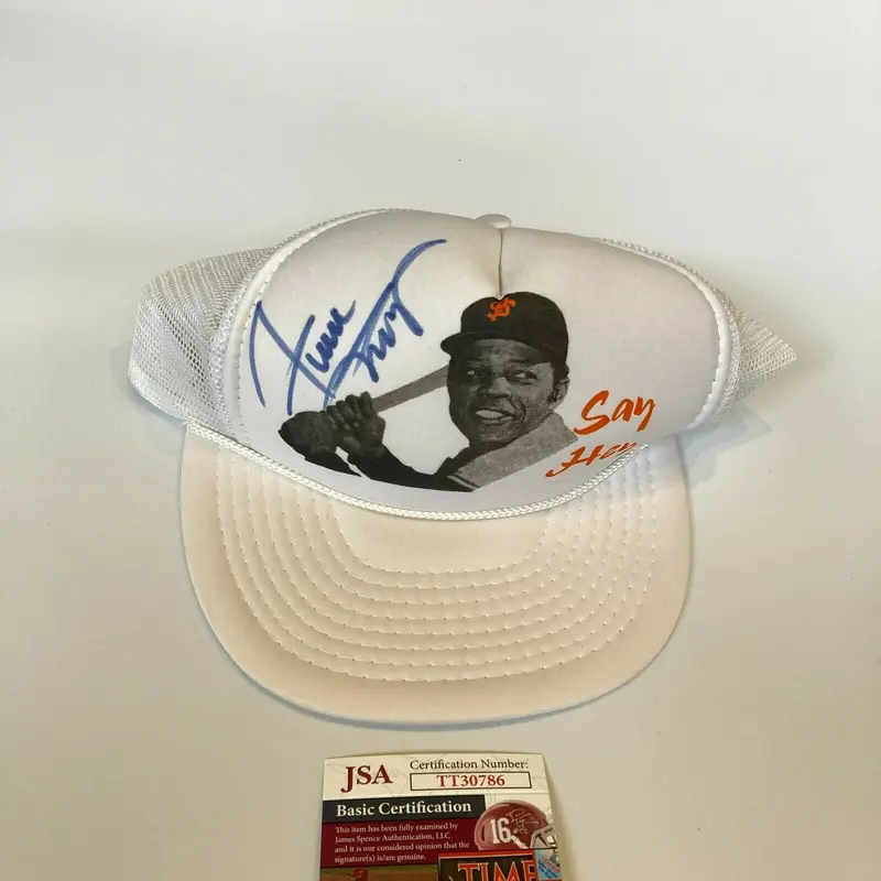 Willie Mays Signed Autographed "Say Hey" Baseball Hat Cap With JSA COA