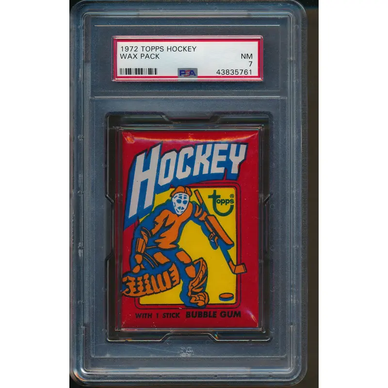 1972/73 Topps Hockey Unopened Wax Pack PSA 7