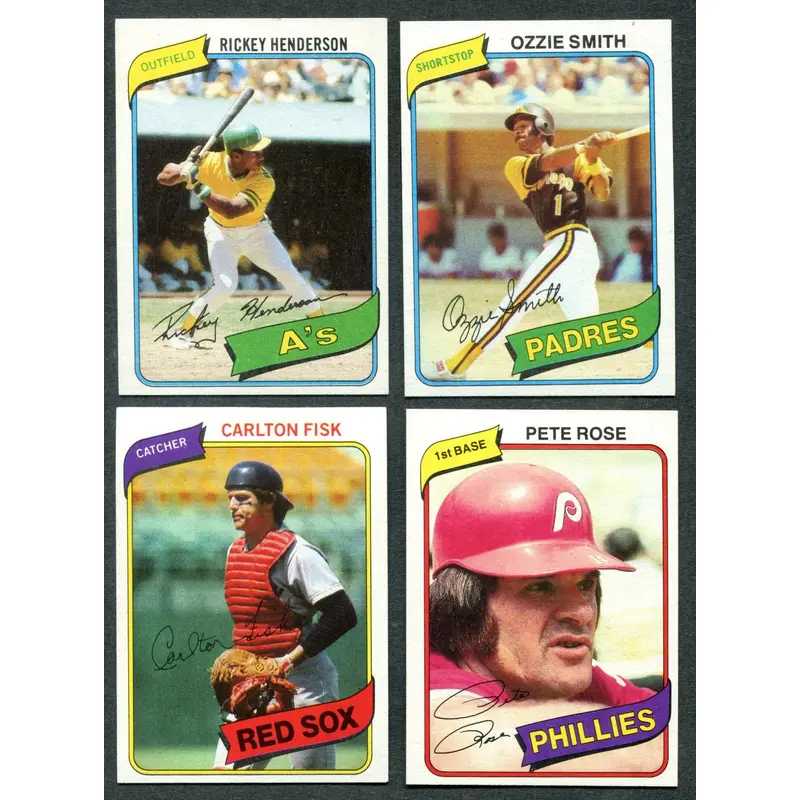 1980 Topps Baseball Complete Set NM (726) (23-318)