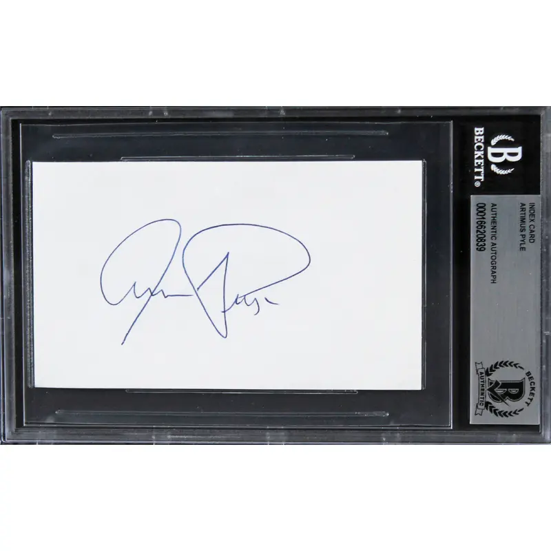 Artimus Pyle Lynyrd Skynyrd Authentic Signed 3x5 Index Card BAS Slabbed