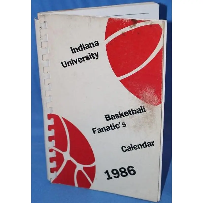 1986 Indiana University Basketball Fanatic's Calendar