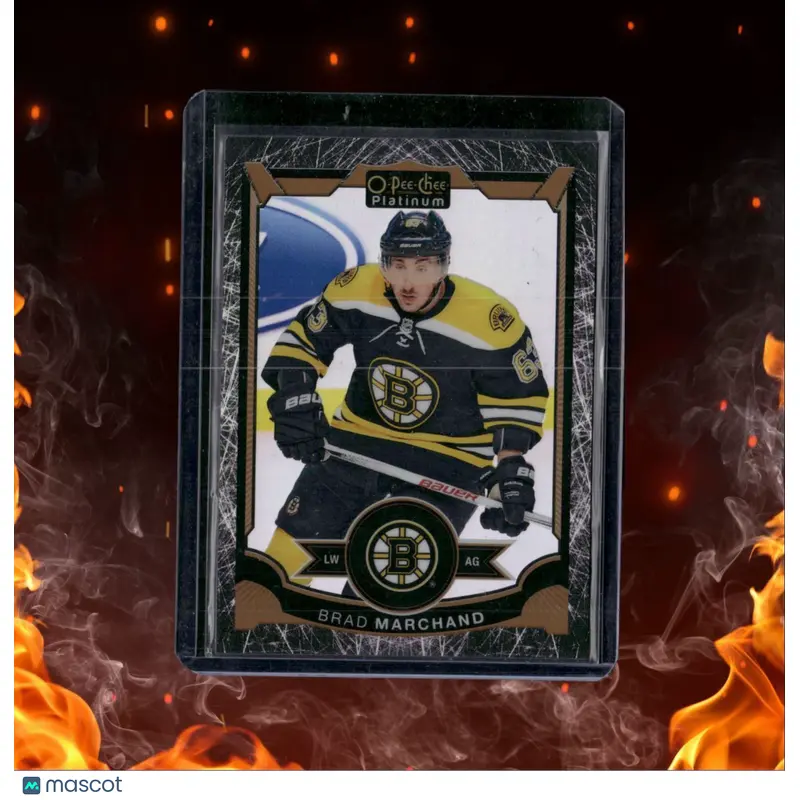 2015-16 O-Pee-Chee Platinum Brad Marchand Black Ice 17/99 #102