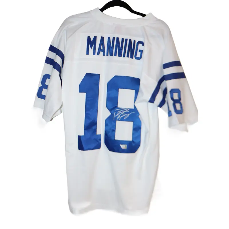 Peyton Manning Autographed Indianapolis Colts Road White Mitchell & Ness Jersey