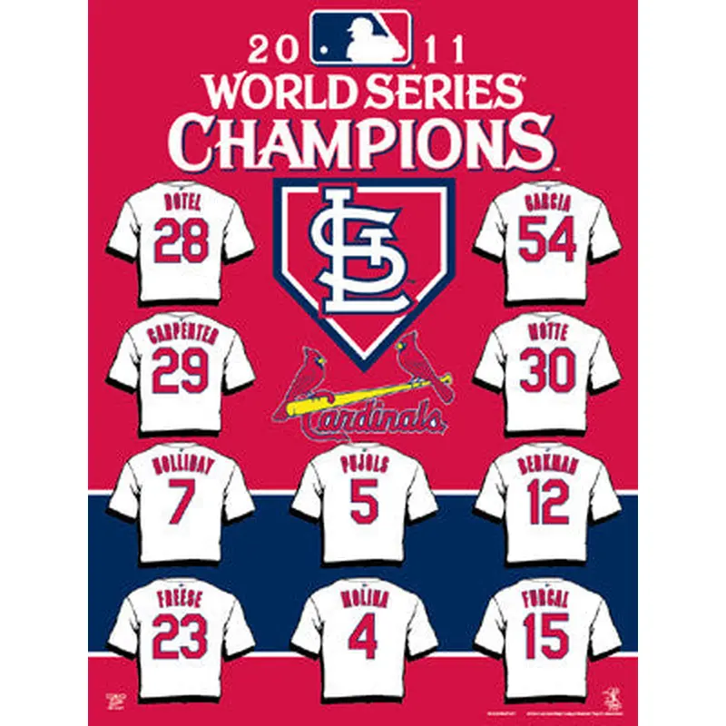 St. Louis Cardinals 2011 WS "Jerseys" Commemorative Banner Flag - Wincraft 2011