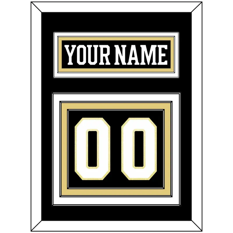 Boston Nameplate & Number (Back) - Centennial Home Black - Triple Mat 2