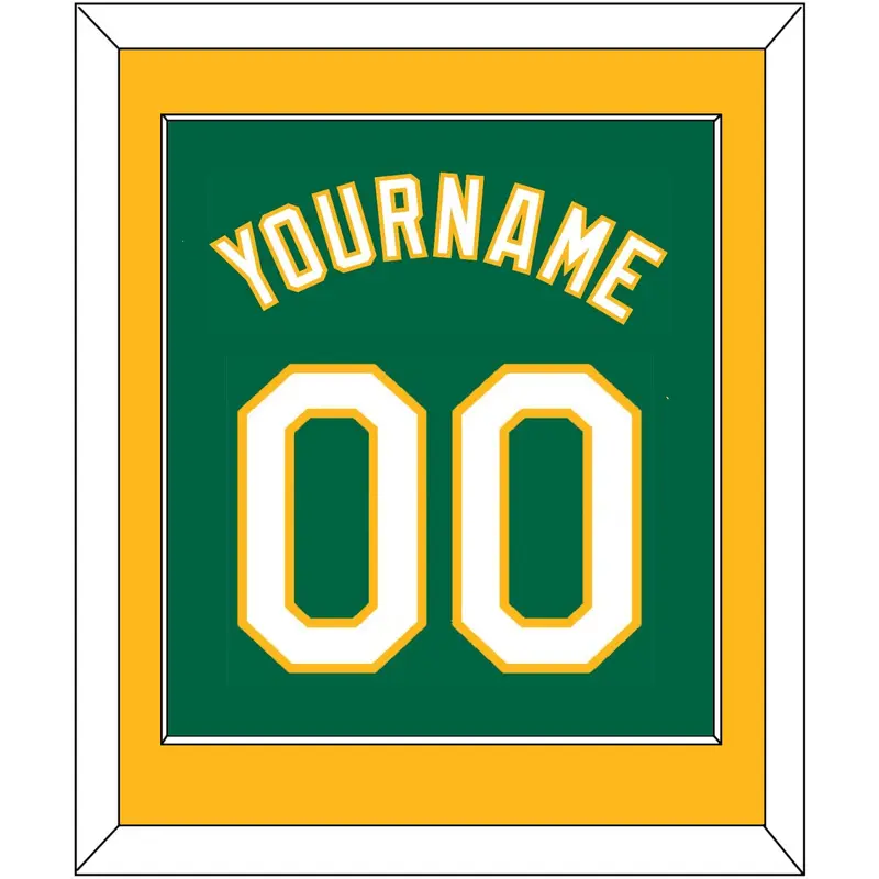 Oakland Name & Number - Alternate Kelly Green - Single Mat 2