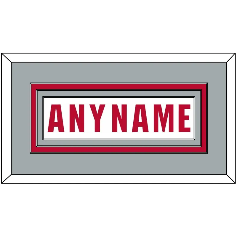 Ohio State Basketball Name - Home White (2013-2014) - Triple Mat 3