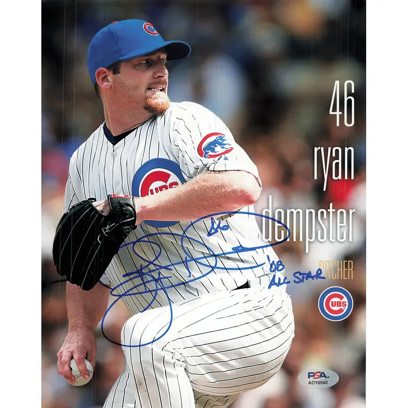 Ryan Dempster signed 8x10 photo PSA/DNA Cubs Autographed