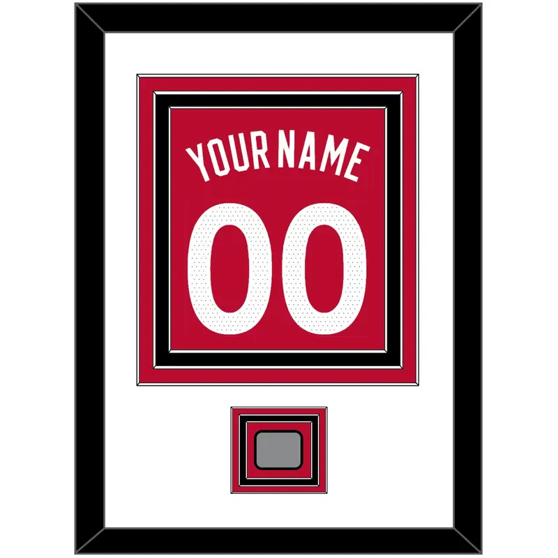 Toronto Name & Number With Champions Patch - Red Icon (2015-2020) - Triple Mat 1