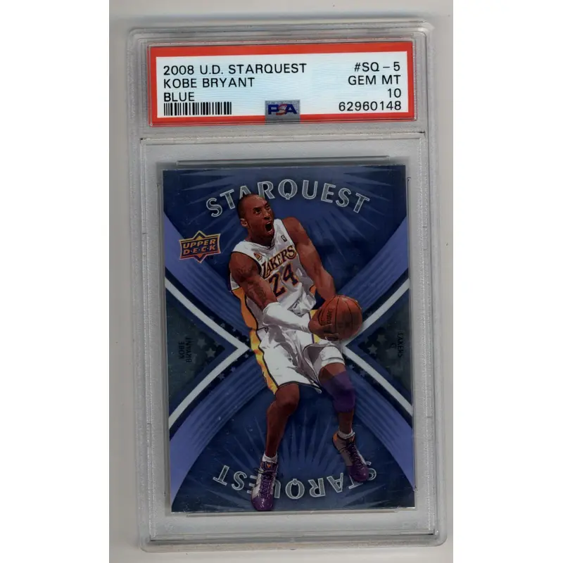 Kobe Bryant 2008-09 UD Starquest Blue #SQ-5 PSA 10 Gem Mint 0148