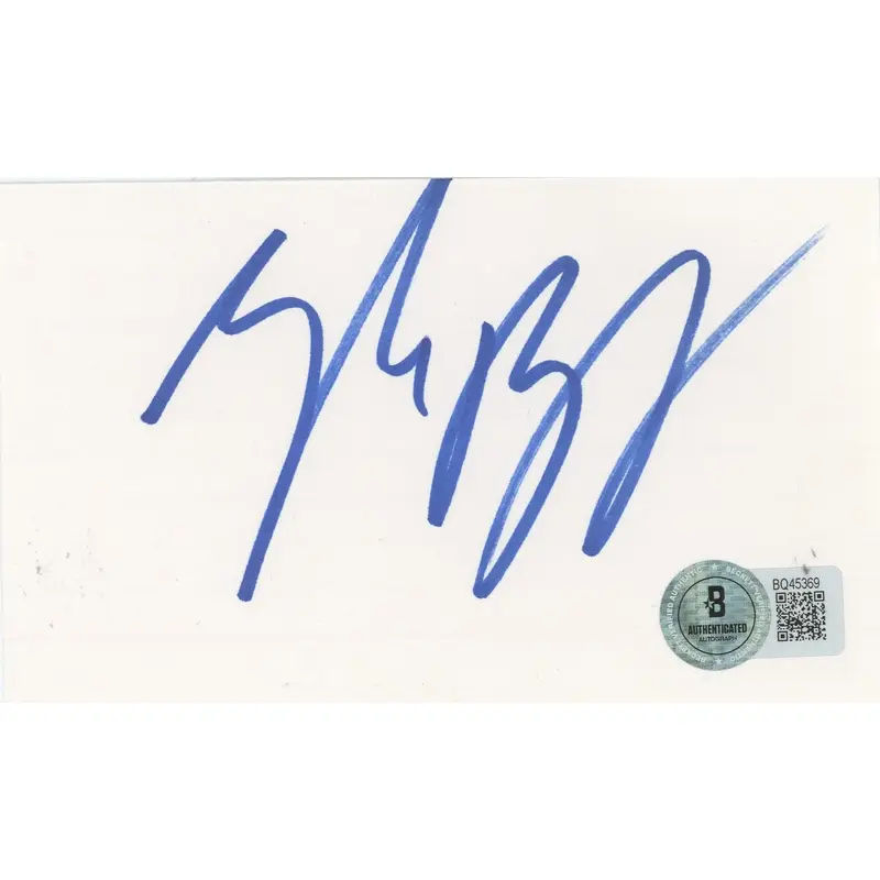 Zach Braff Scrubs Authentic Signed 3x5 Index Card Autographed BAS #BQ45369