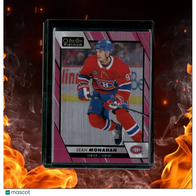 2023-24 O-Pee-Chee Platinum Sean Monahan Matte Pink #22