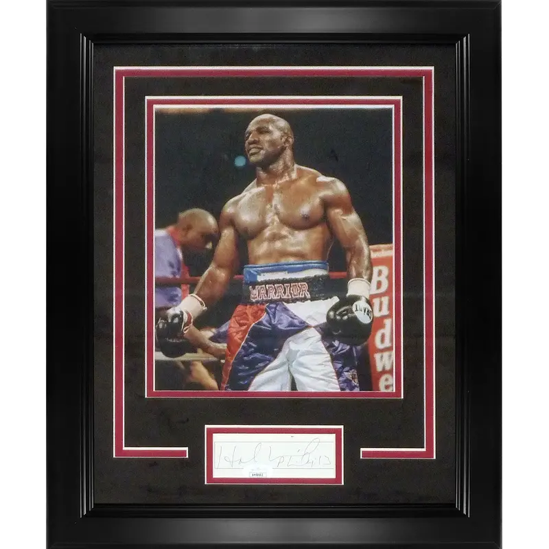 Evander Holyfield Autographed Boxing Signature Series Frame - JSA