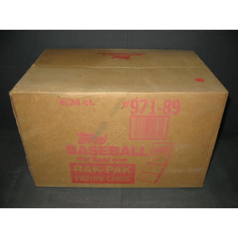 1989 Topps Baseball Rack Pack Case (6 Box) (Sealed)