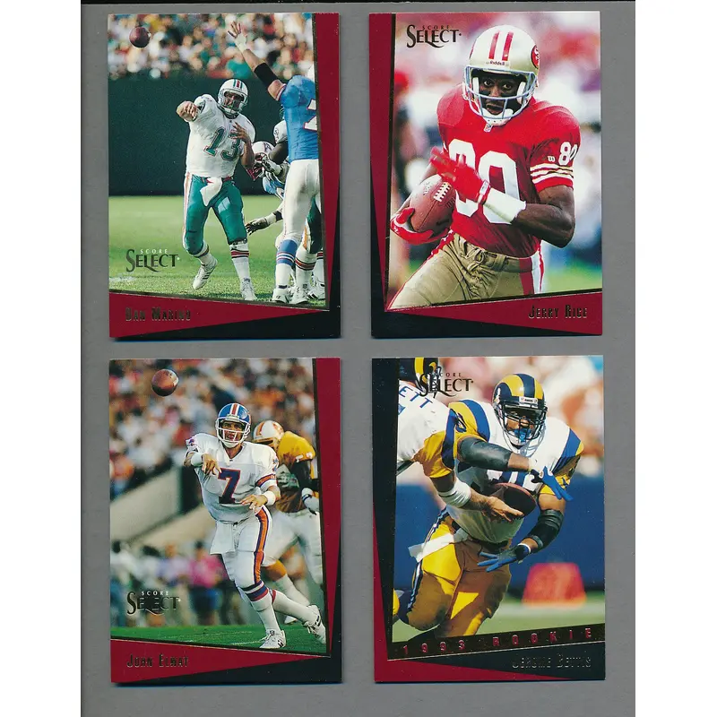 1993 Score Select Football Complete Set (w/ Inserts) (200) NM/MT MT