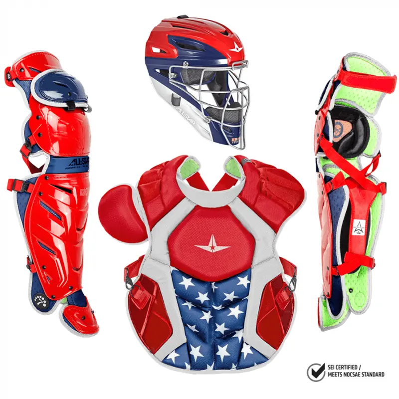 All-Star S7 Axis Adult NOCSAE Certified Catchers Set - USA