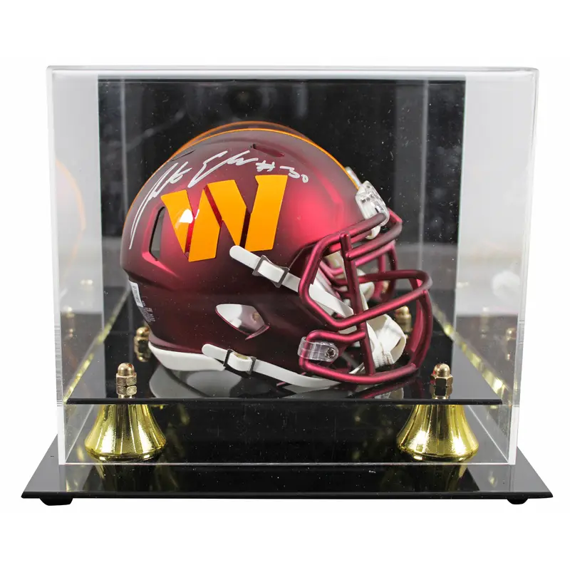 Commanders Austin Ekeler Authentic Signed Speed Mini Helmet W/ Case BAS Witness