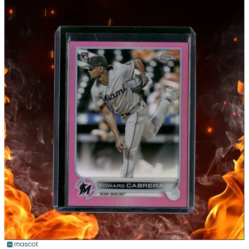 2022 Topps Chrome Pink Edward Cabrera Rookie #64