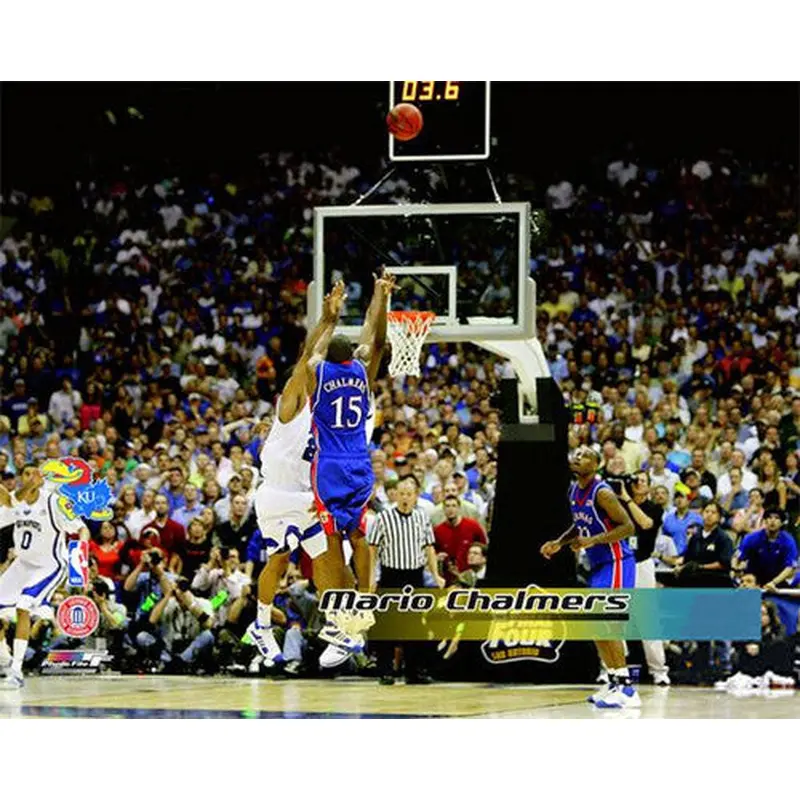 Mario Chalmers "The Shot" (4/7/2008) Kansas Jayhawks Premium Poster Print - Photofile Inc.