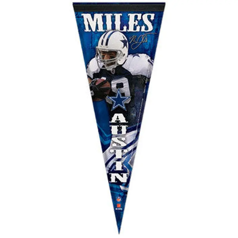 Miles Austin "Signature" Premium Felt Collector's Pennant (LE /2010)