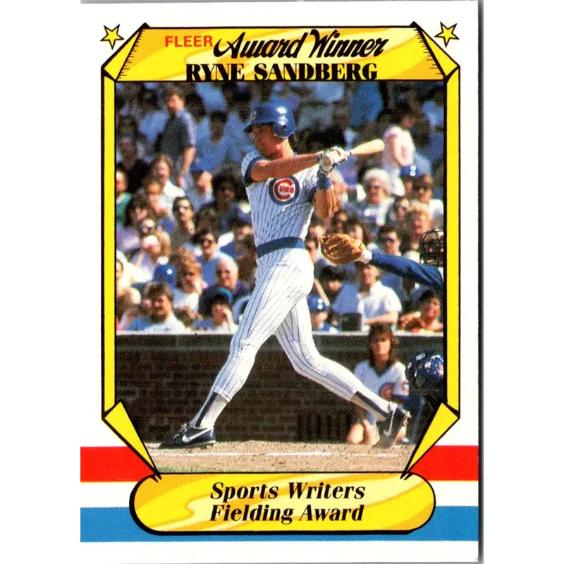 1987 Fleer Award Winners Ryne Sandberg #35