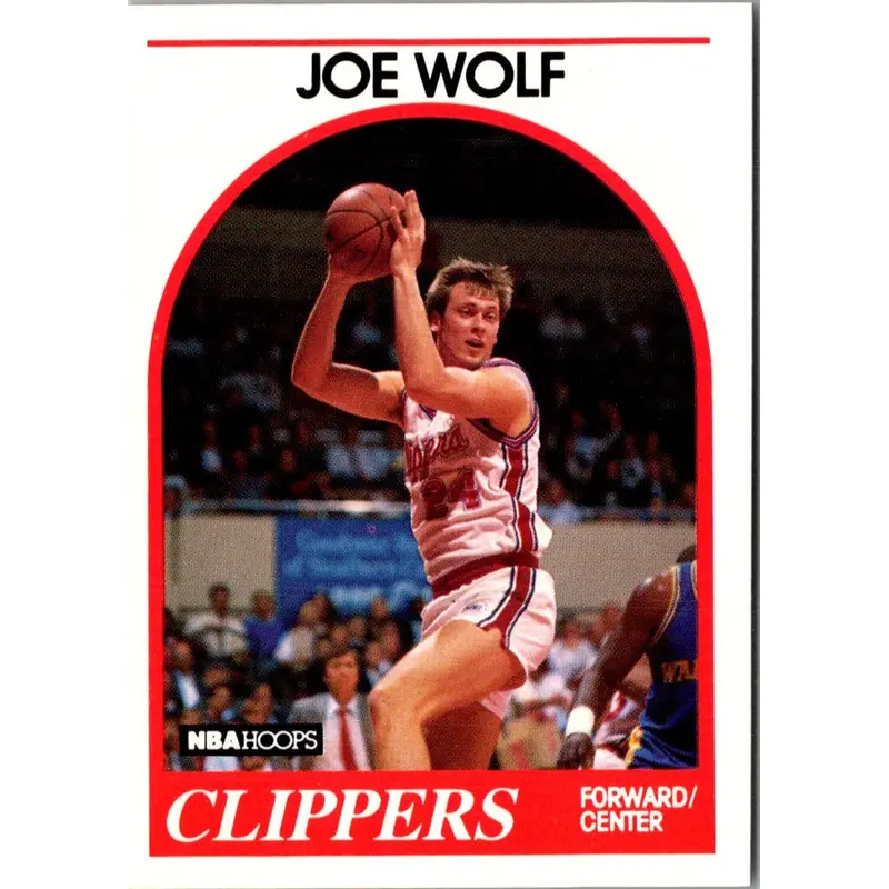 1989 Hoops Joe Wolf #173 Rookie