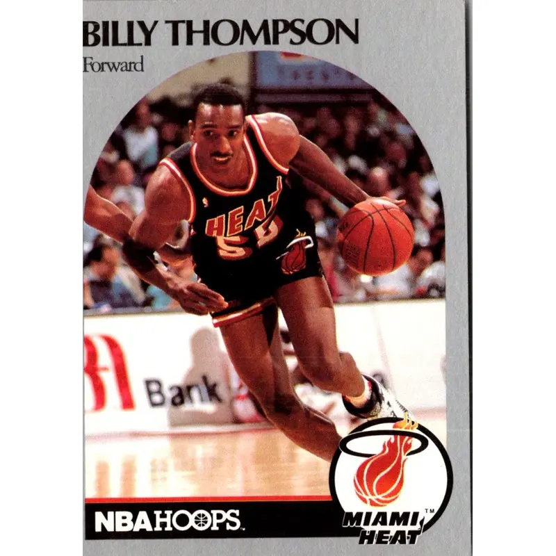 1990 Hoops Team Night Miami Heat Billy Thompson #NNO
