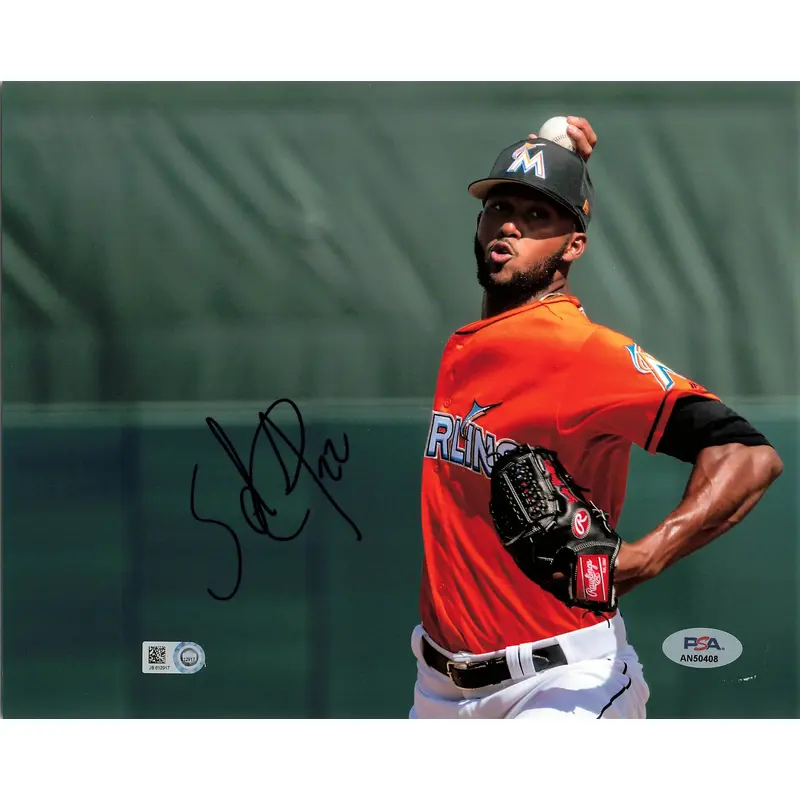 Sandy Alcantara signed 8x10 photo PSA/DNA Florida Marlins Autographed