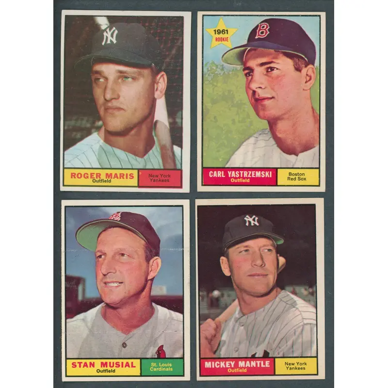 1961 Topps Baseball Near Set (585/587) NM