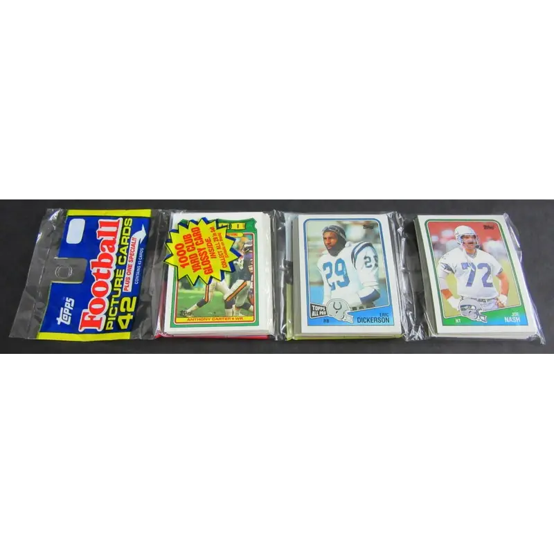 1988 Topps Football Unopened Rack Pack