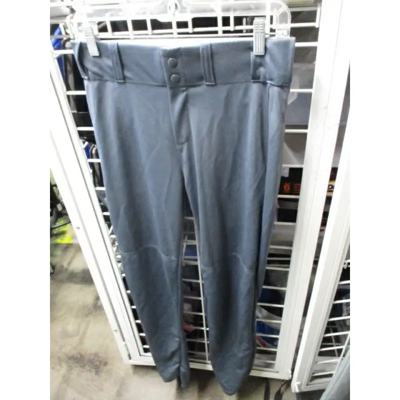 Used Alleson Grey Open Bottom Pants Adult Size Medium