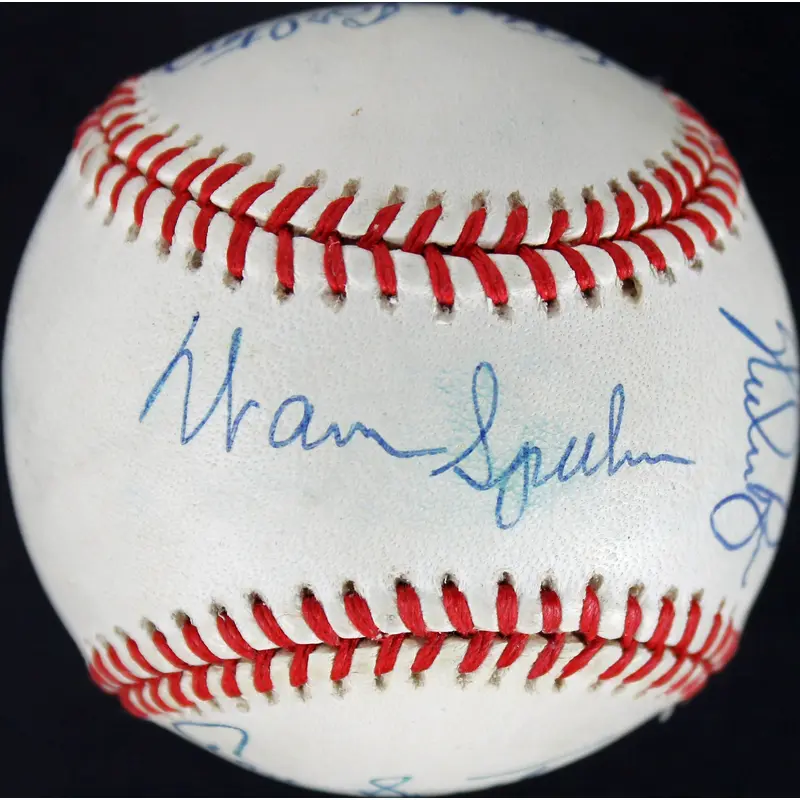 300 Win Club (8) Nolan Ryan, Tom Seaver Signed Authentic OML Baseball JSA B16518