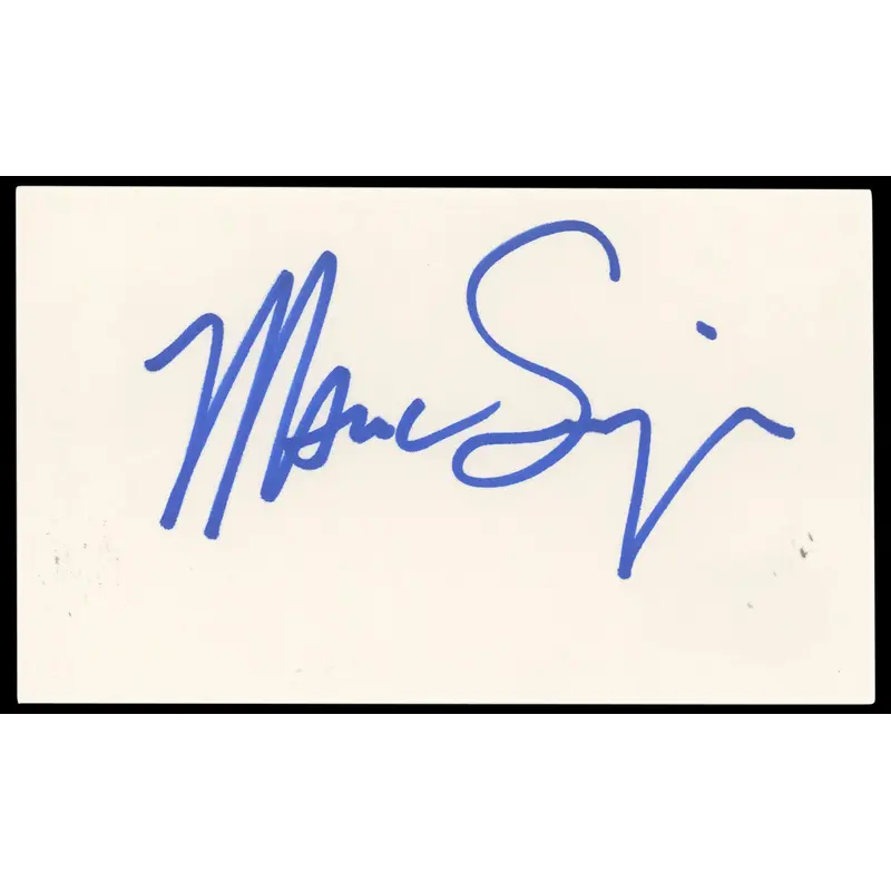 Marc Singer The Beastmaster Authentic Signed 3x5 Index Card BAS #BN33302