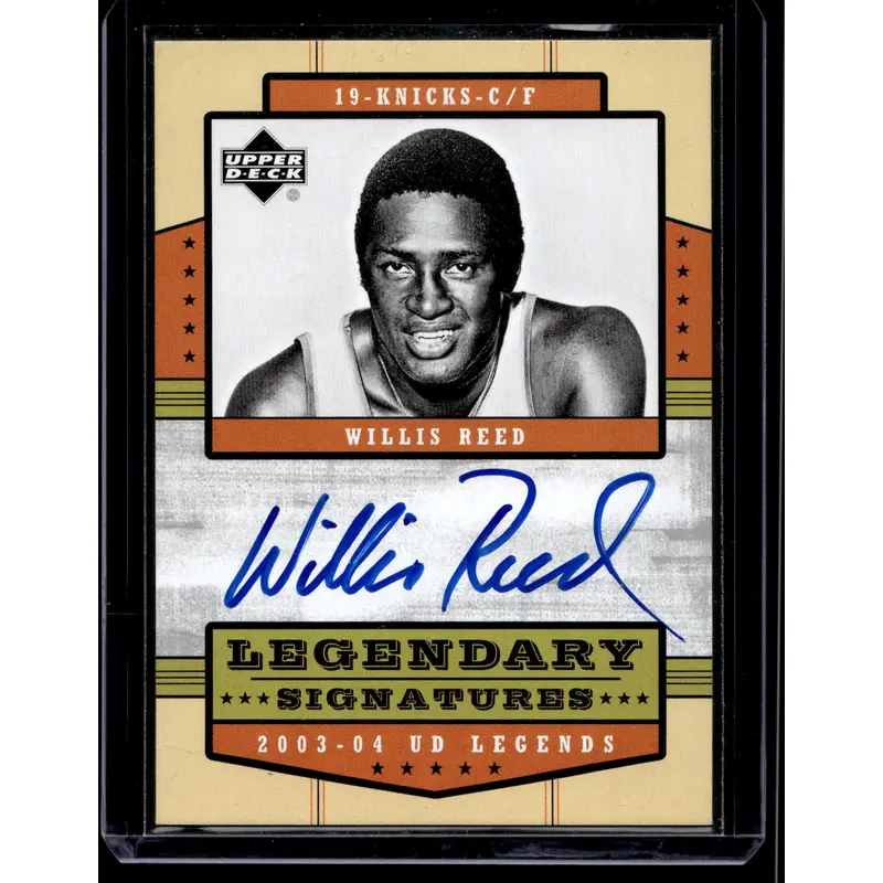2003-04 Upper Deck UD Legends - Legendary Signatures - Willis Reed #LS-WR