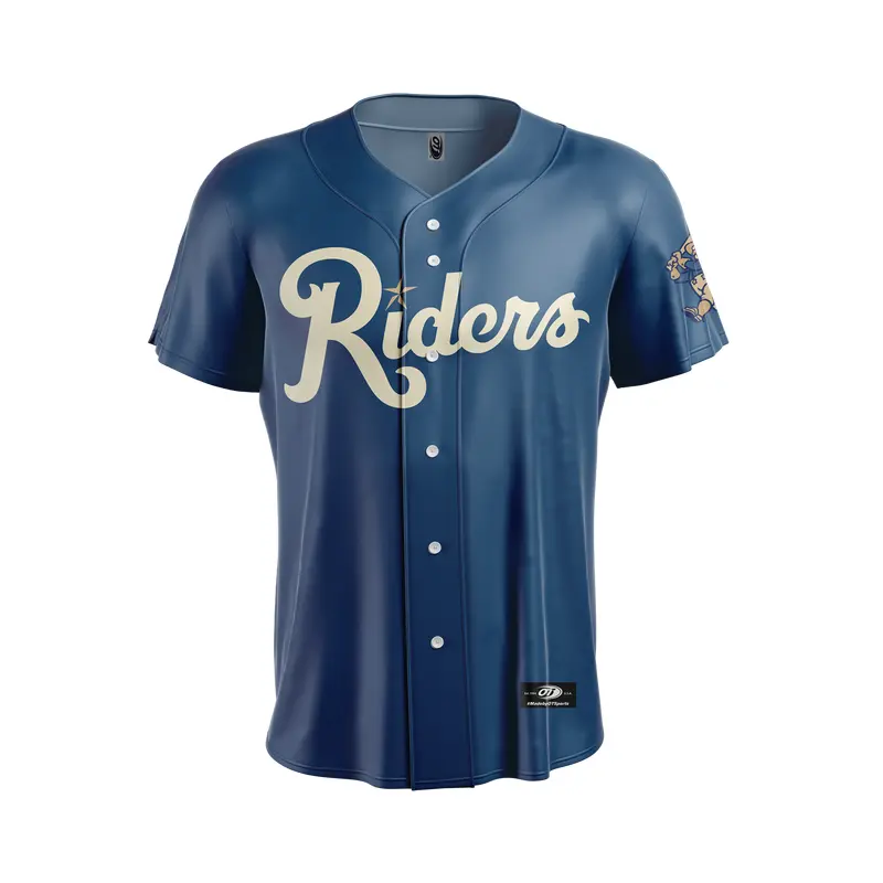 OT RoughRiders Youth Slate Blue Replica Jersey