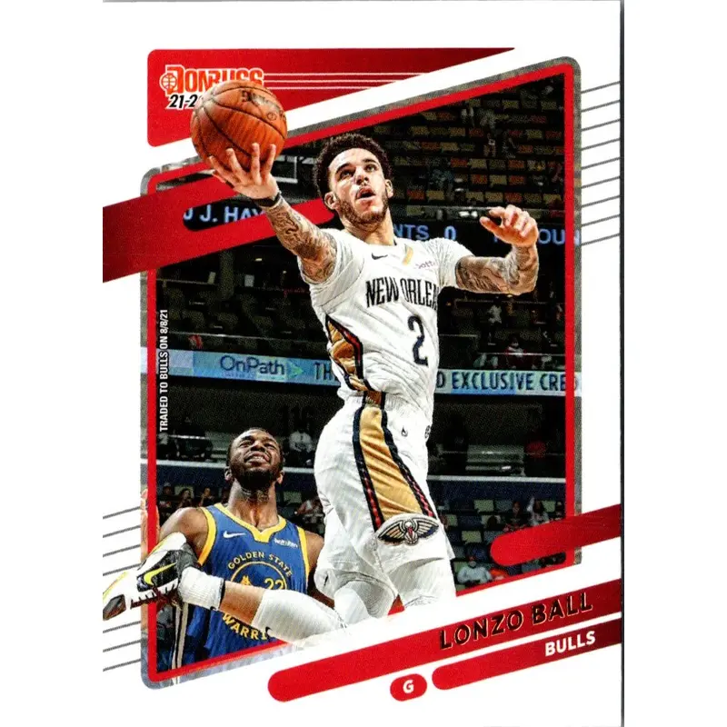 2021 Donruss Holo Red and Gold Laser Lonzo Ball #79