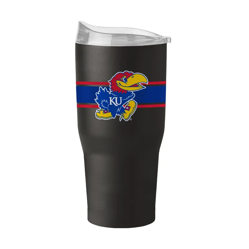 30oz Kansas State Powdercoat Stripe Tumbler