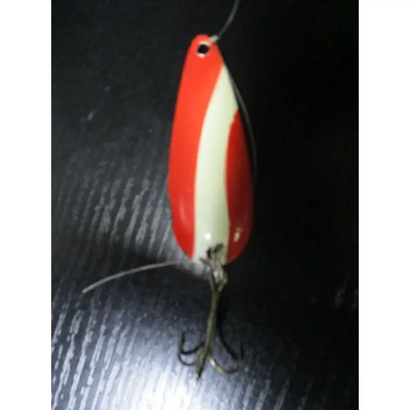 Used Vintage Red & White Spoon Fishing Lure