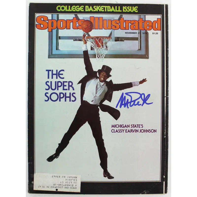 Lakers Magic Johnson Signed Nov. 1978 Sports Illustrated Magazine BAS #MJ07986