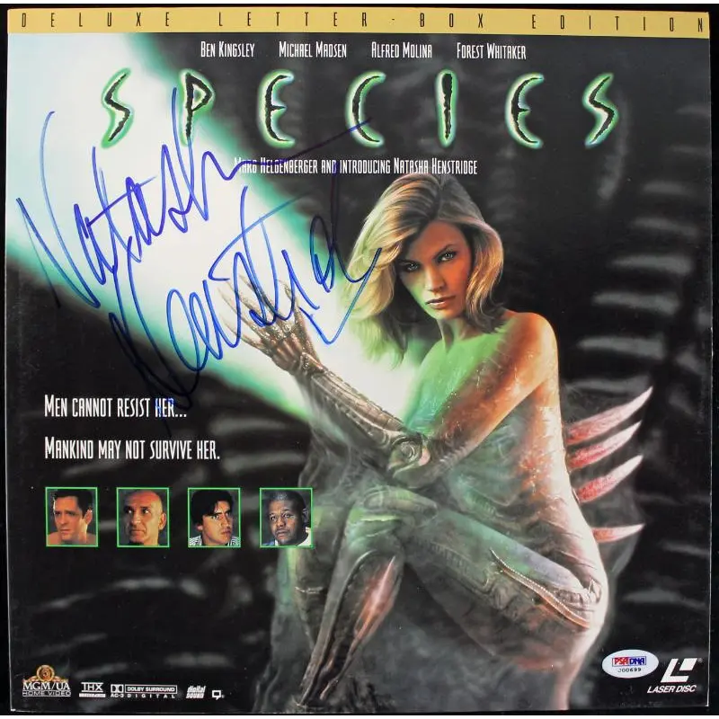 Natasha Henstridge Species Authentic Signed Laserdisc Cover PSA/DNA #J00699