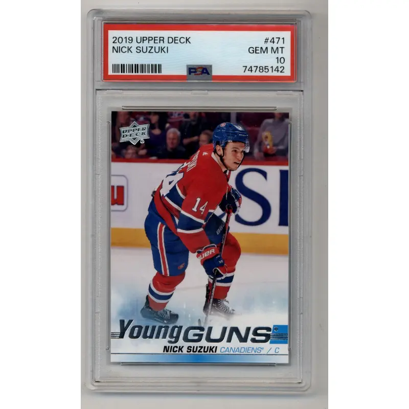 Nick Suzuki 2019-20 Upper Deck Young Gun #471 PSA 10 Gem Mint 5142