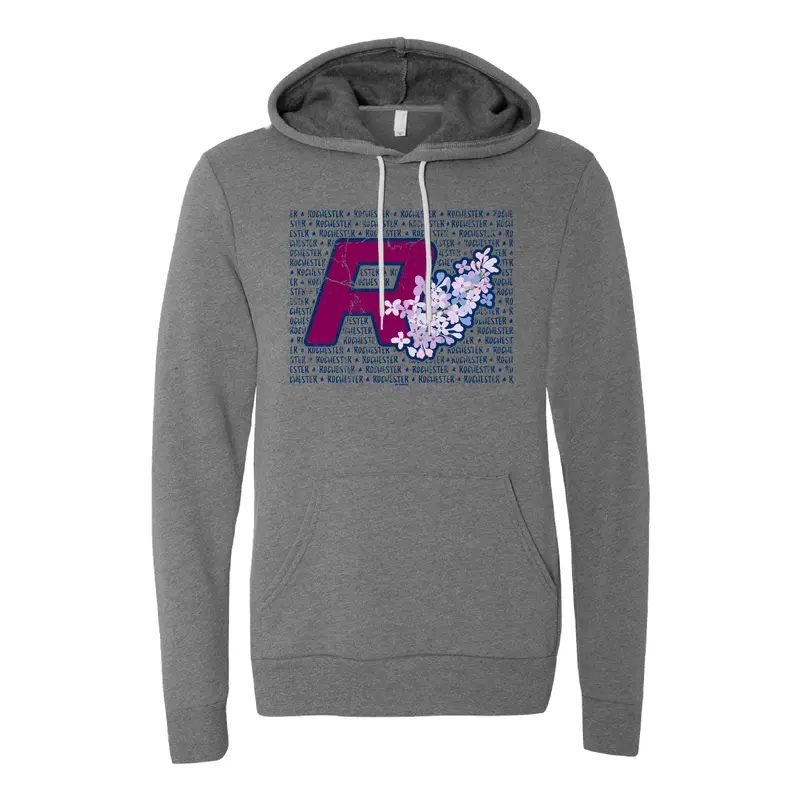 Rochester Red Wings ROC the Lilac Gray Hoodie