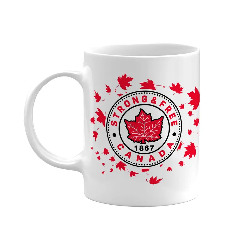 Strong and Free Canada 11 oz Sublimated Ceramic Mug