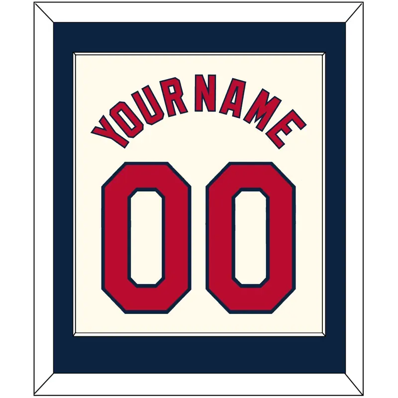 St. Louis Name & Number - Alternate Cream - Single Mat 2