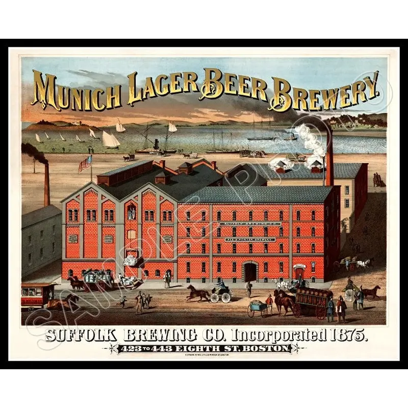 Suffolk Beer Brewery 8X10 Photo - Boston Massachusetts 1880 - 2275